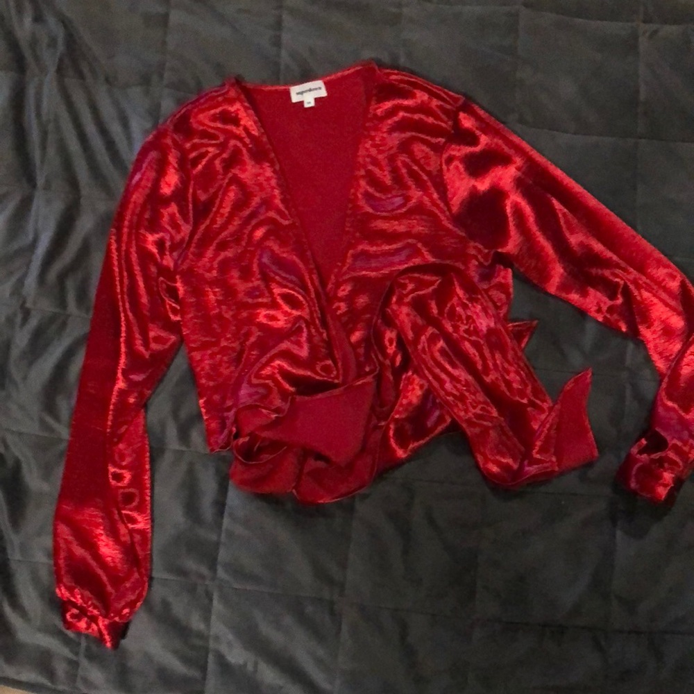 Red blouse